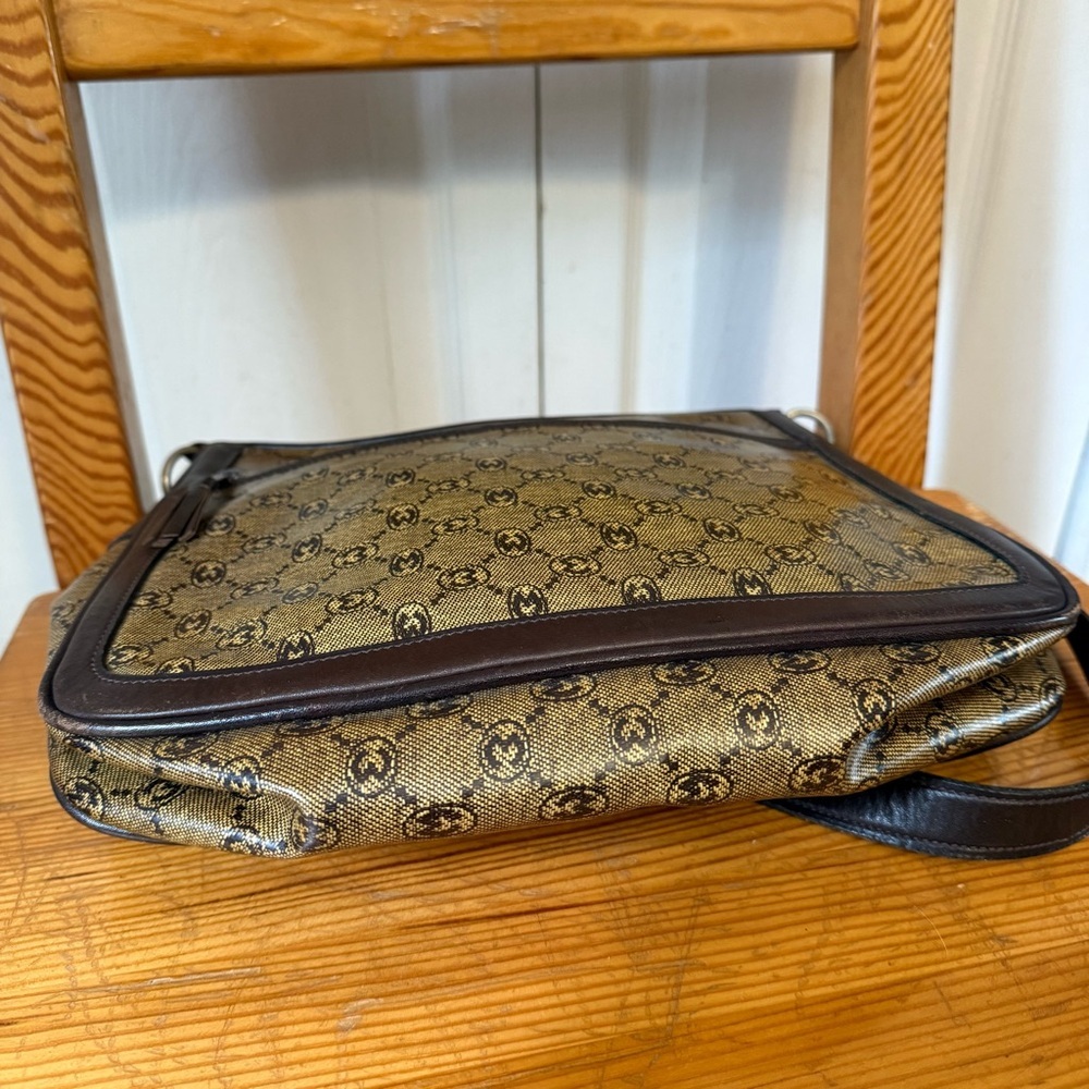 Morabito Vintage Leather Elegant Brown Designer Shoulder Bag - Picture 4 of 7